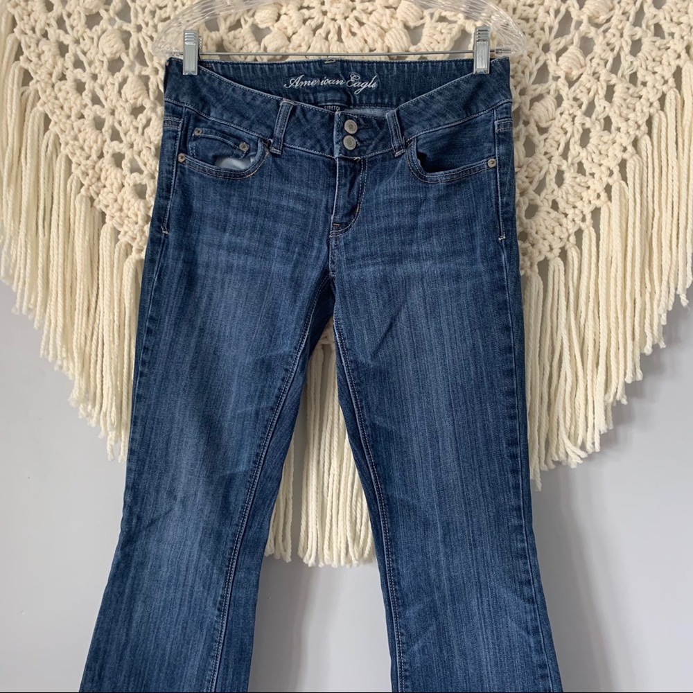 American Eagle Low Rise Artist Flare Leg Jeans 6 - Picture 2 of 6